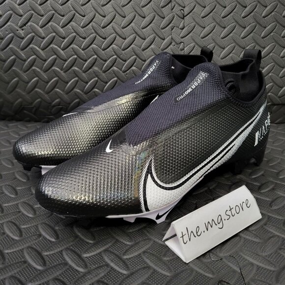 Nike Vapor Edge Pro 360 Black/White Football Cleats AO8277-001 Men\'s Sz 12.5